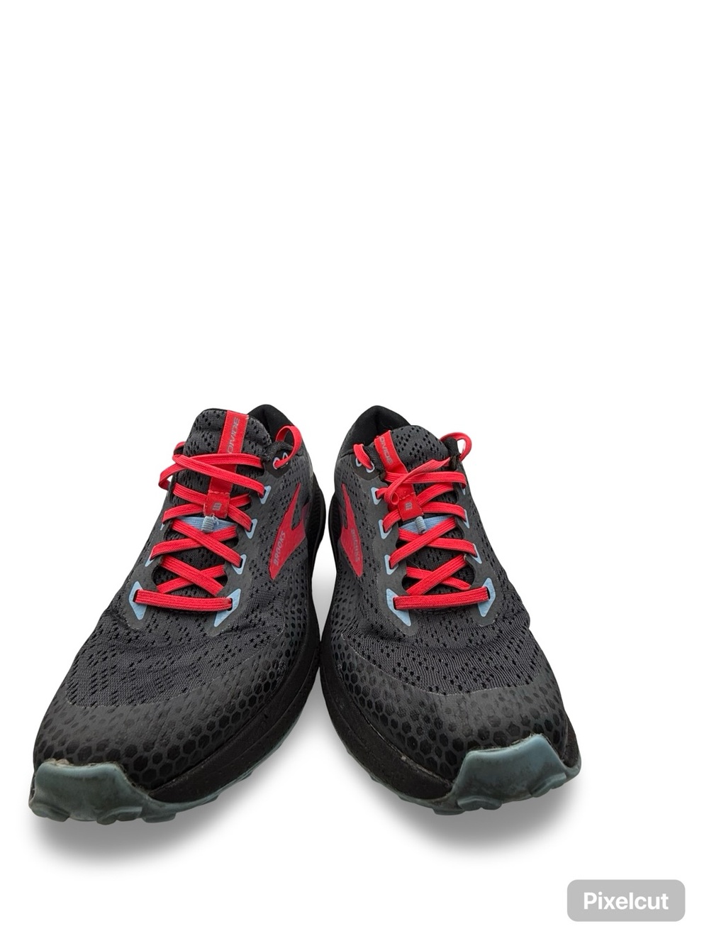 Brooks Women's Black Sneakers with Red Accents